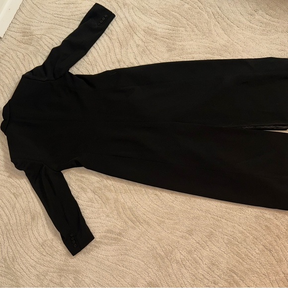 Kasper Black Long Coat and Pant Set - Picture 6 of 8